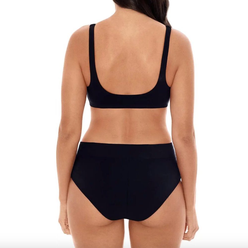 Skinny Dippers Black Bikini Set- Good Vibes Top and Dream Bottom Size Small NWT - Picture 2 of 13